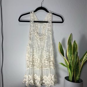 Lace Crochet Tank Top